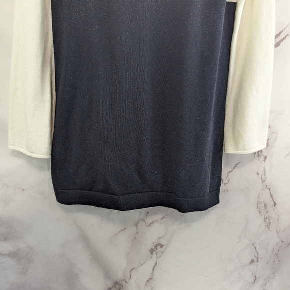 Victor Glemaud Sweater Womens Medium Black White Combo Tank Faux Layers - Picture 7 of 10